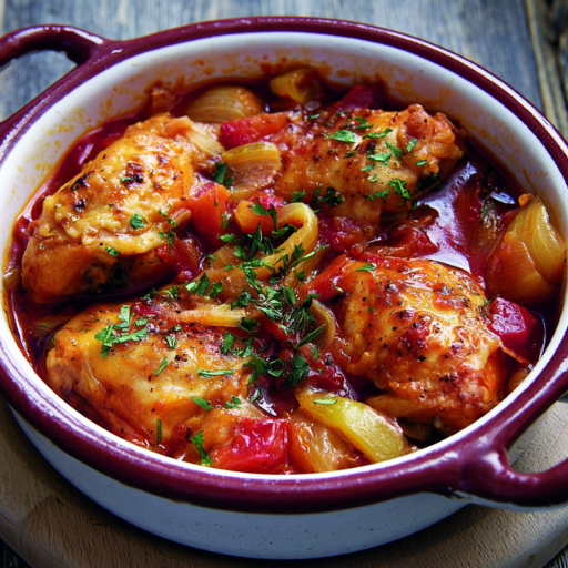 Poulet basquaise facile