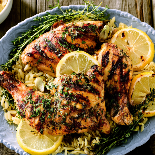 Poulet Grillé aux Fines Herbes et au Citron